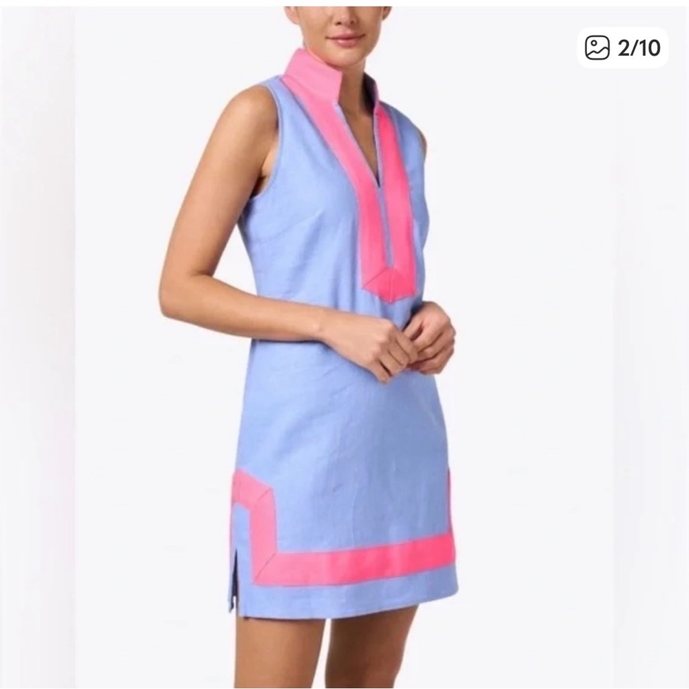 Sail to Sable Blue and Pink Dress